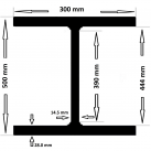 Profil HEB zincat 500 mm  1